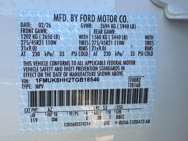 New 2026 Star White Metallic Tri-Coat Ford Platinum image 20