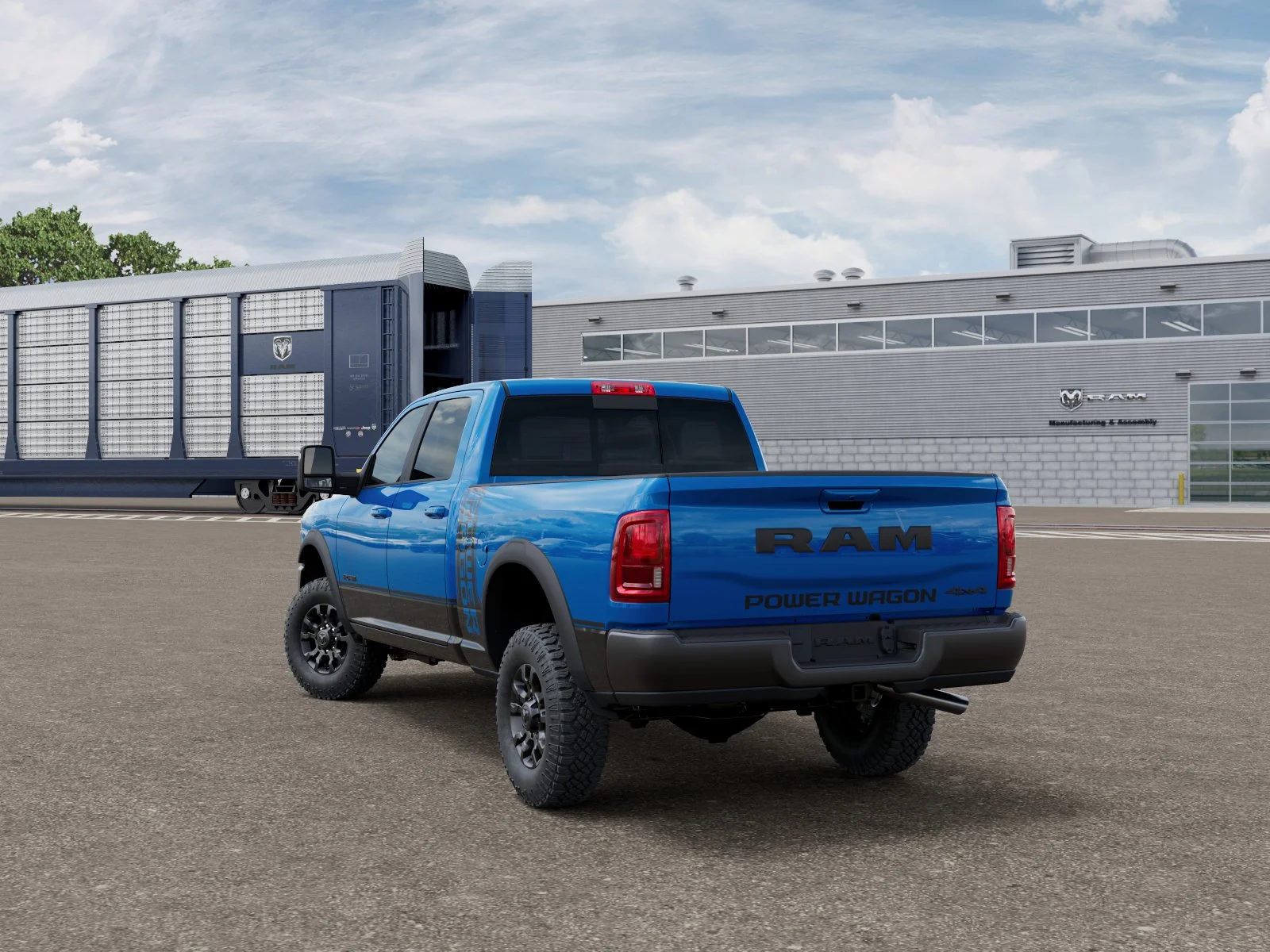 New 2026 Hydro Blue Pearl-Coat Exterior Paint RAM Power Wagon image 31