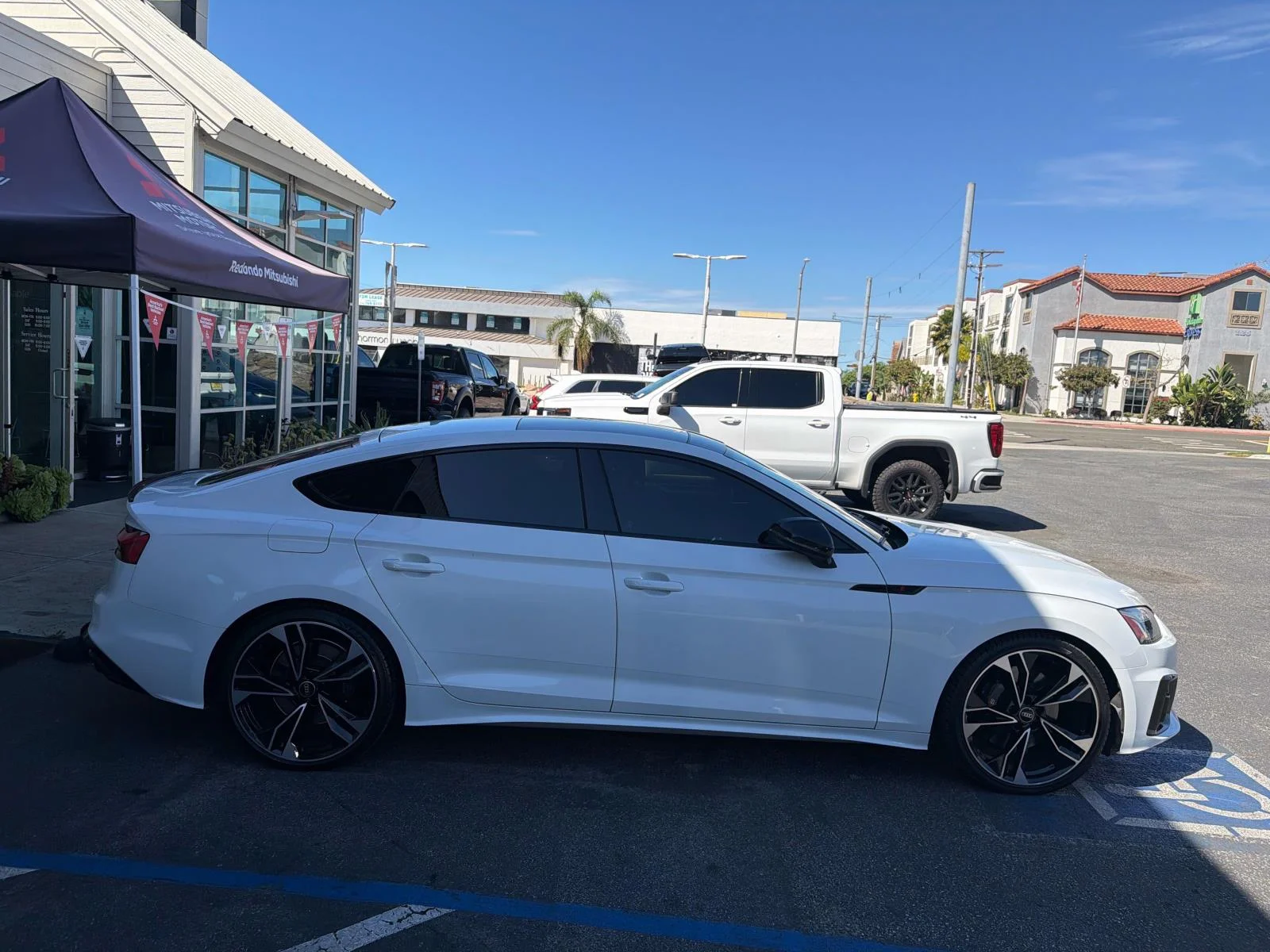 Used 2024 Glacier White Metallic Audi Premium Plus image 5