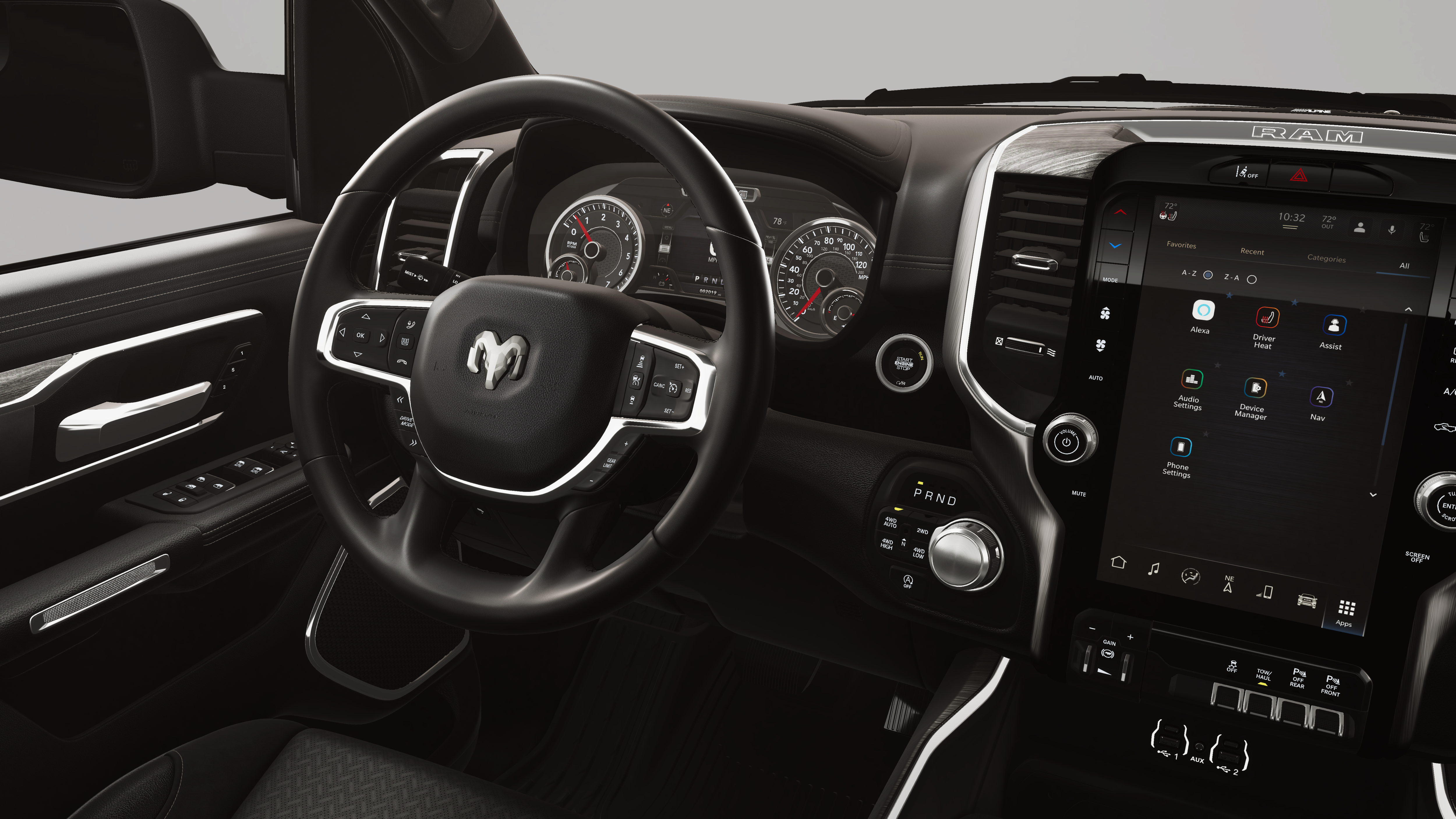 New 2026 Bright White Clear-Coat Exterior Paint RAM LARAMIE image 35