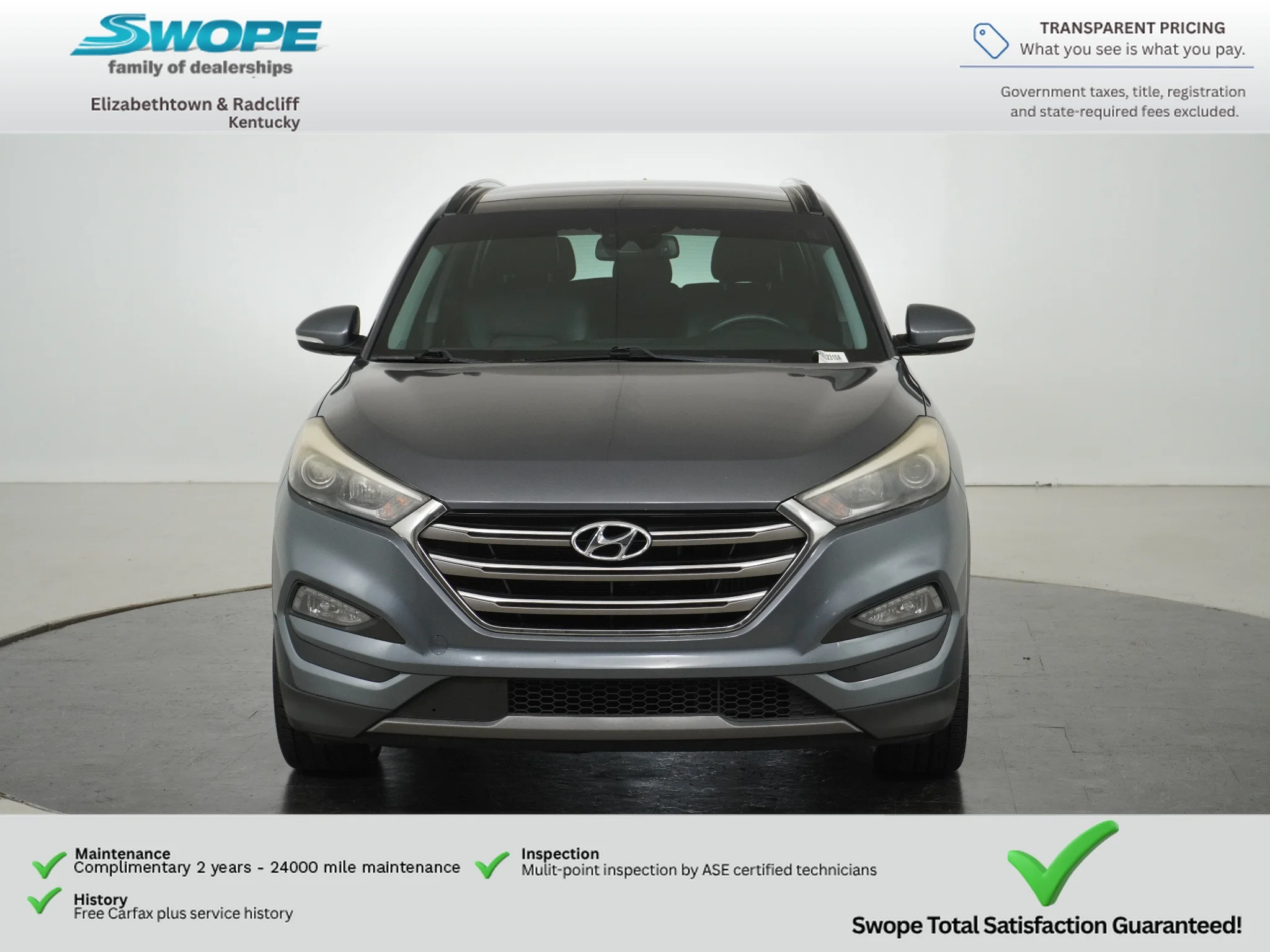 Used 2016 Coliseum Grey Hyundai Limited image 8