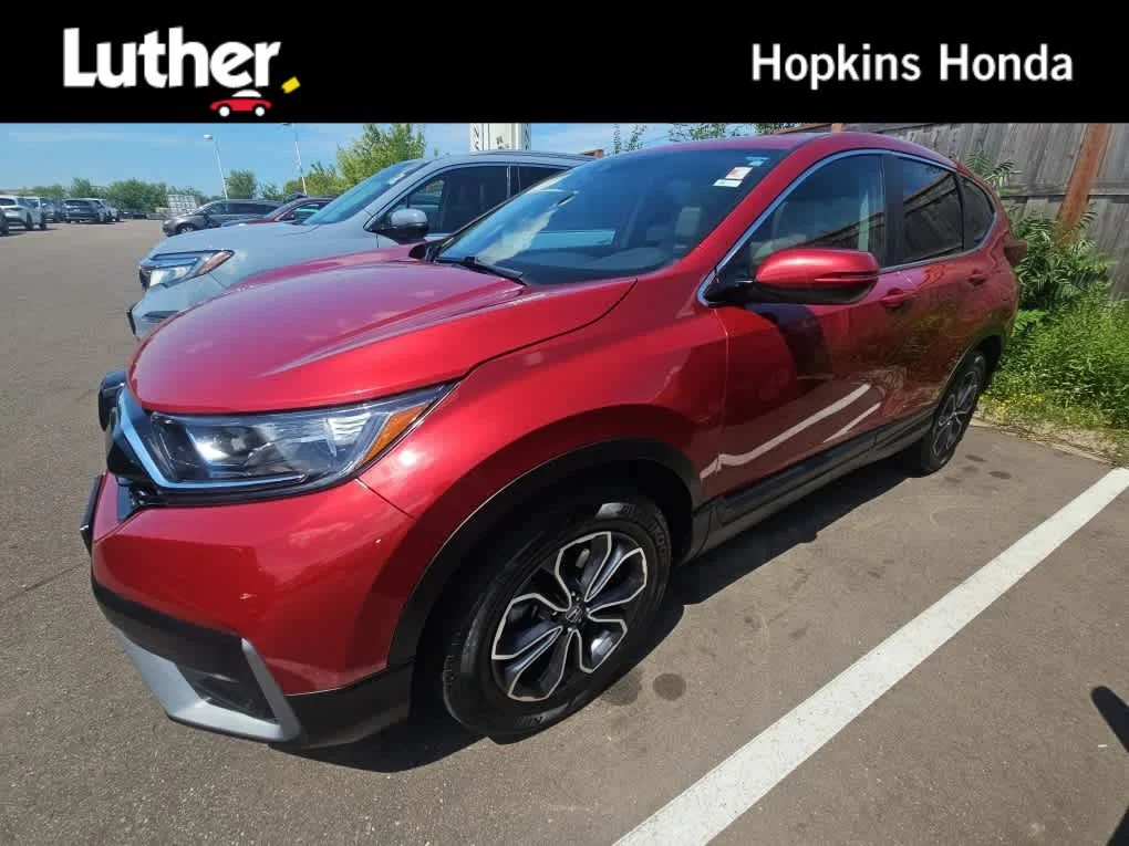 Certified Used 2021 Radiant Red Metallic Honda EX-L image 1