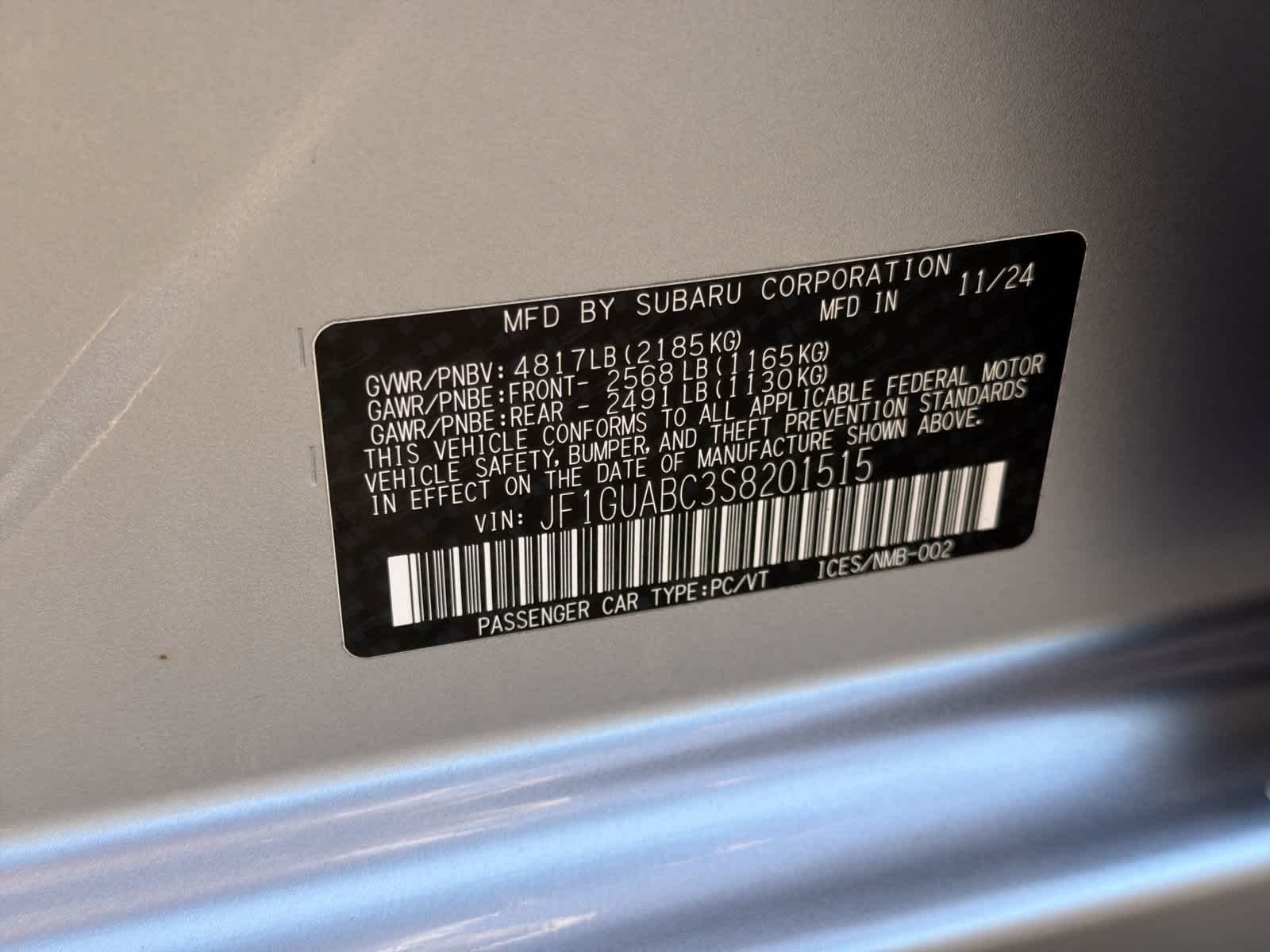 Certified Used 2025 Ice Silver Metallic Subaru BASE image 36