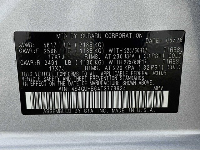 New 2026 ICE SILVER METALLIC Subaru Base image 28