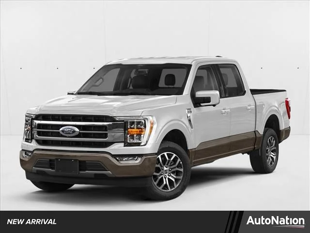 Used 2021 Star White Metallic Tri-Coat Ford LARIAT image 1