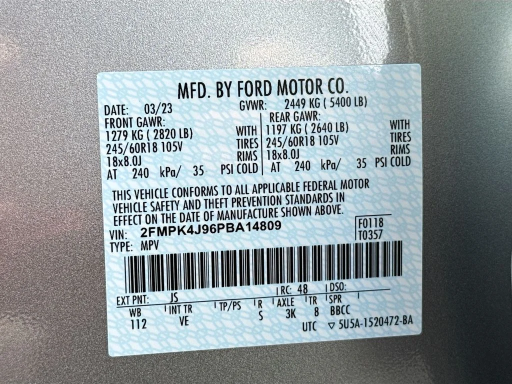 Certified Used 2023 Iconic Silver Metallic Ford SEL image 23