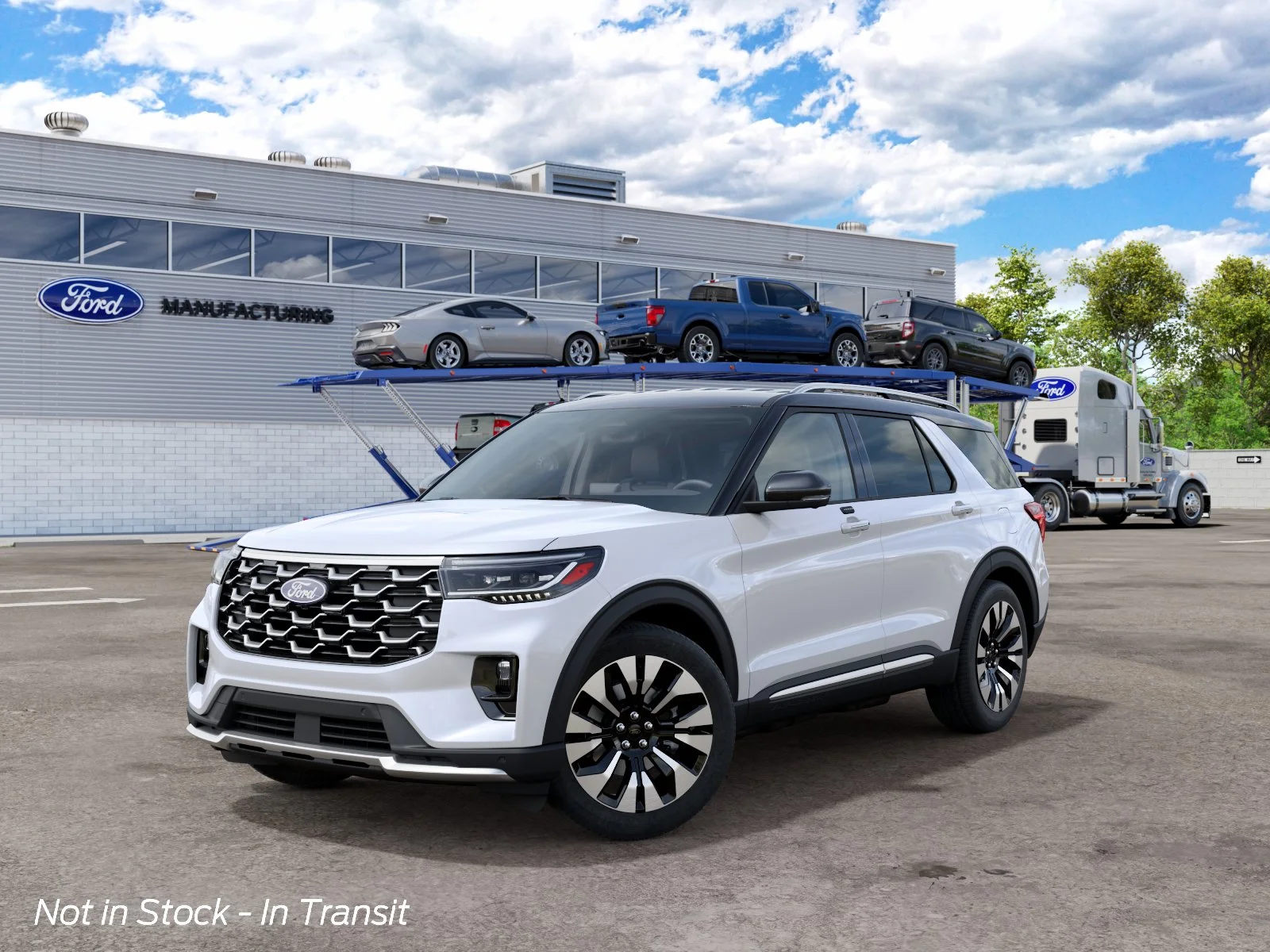 New 2027 Star White Metallic Tri-Coat Ford Platinum image 2