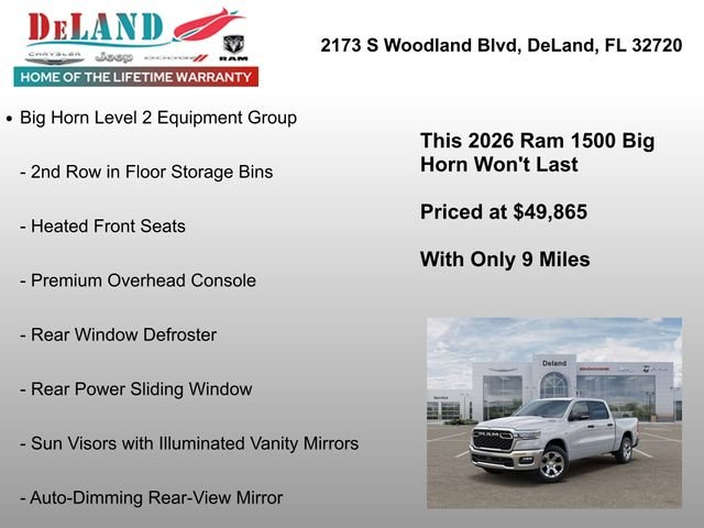 New 2026 Bright White Clear-Coat Exterior Paint RAM Big Horn/Lone Star image 6