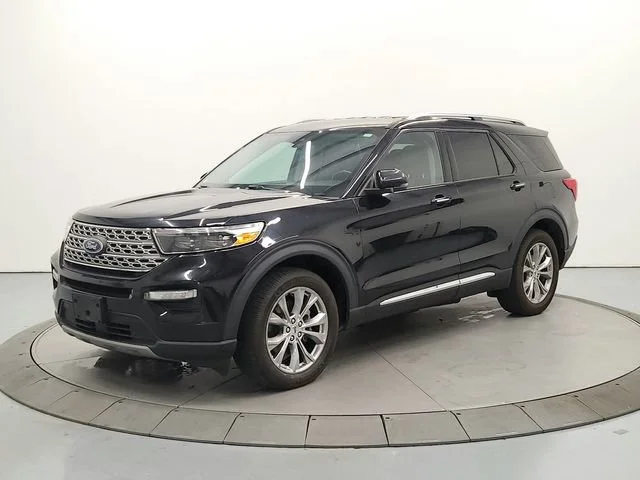 Used 2021 Agate Black Metallic Ford Limited image 3