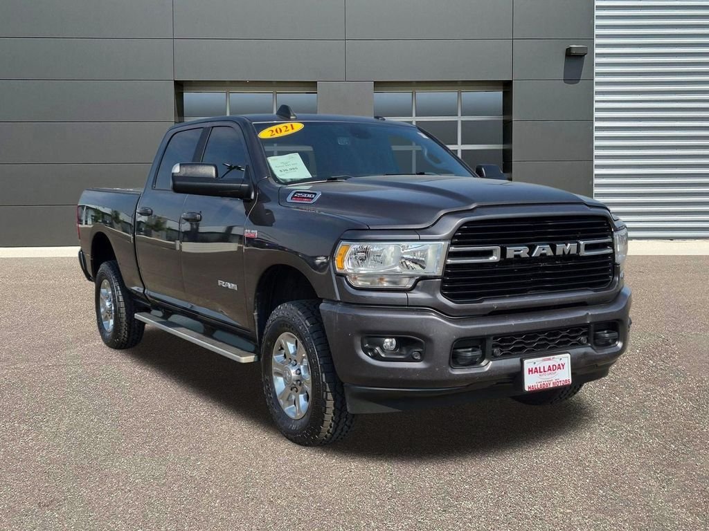 Used 2021 Granite Crystal Metallic Clearcoat Ram Big Horn image 3