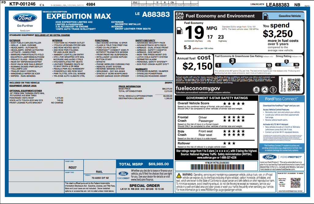 Used 2020 Gray Ford Limited image 3