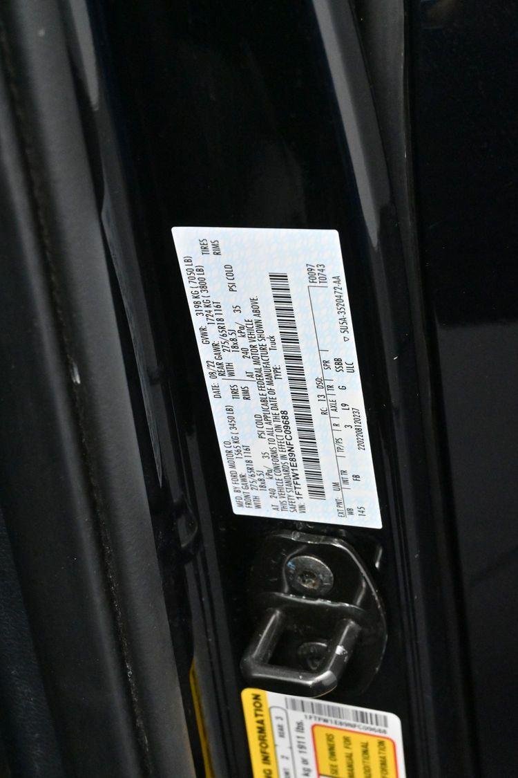 Used 2022 Agate Black Ford XLT image 42