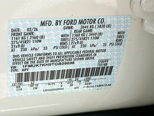 New 2026 White Metallic Ford ST-Line image 21