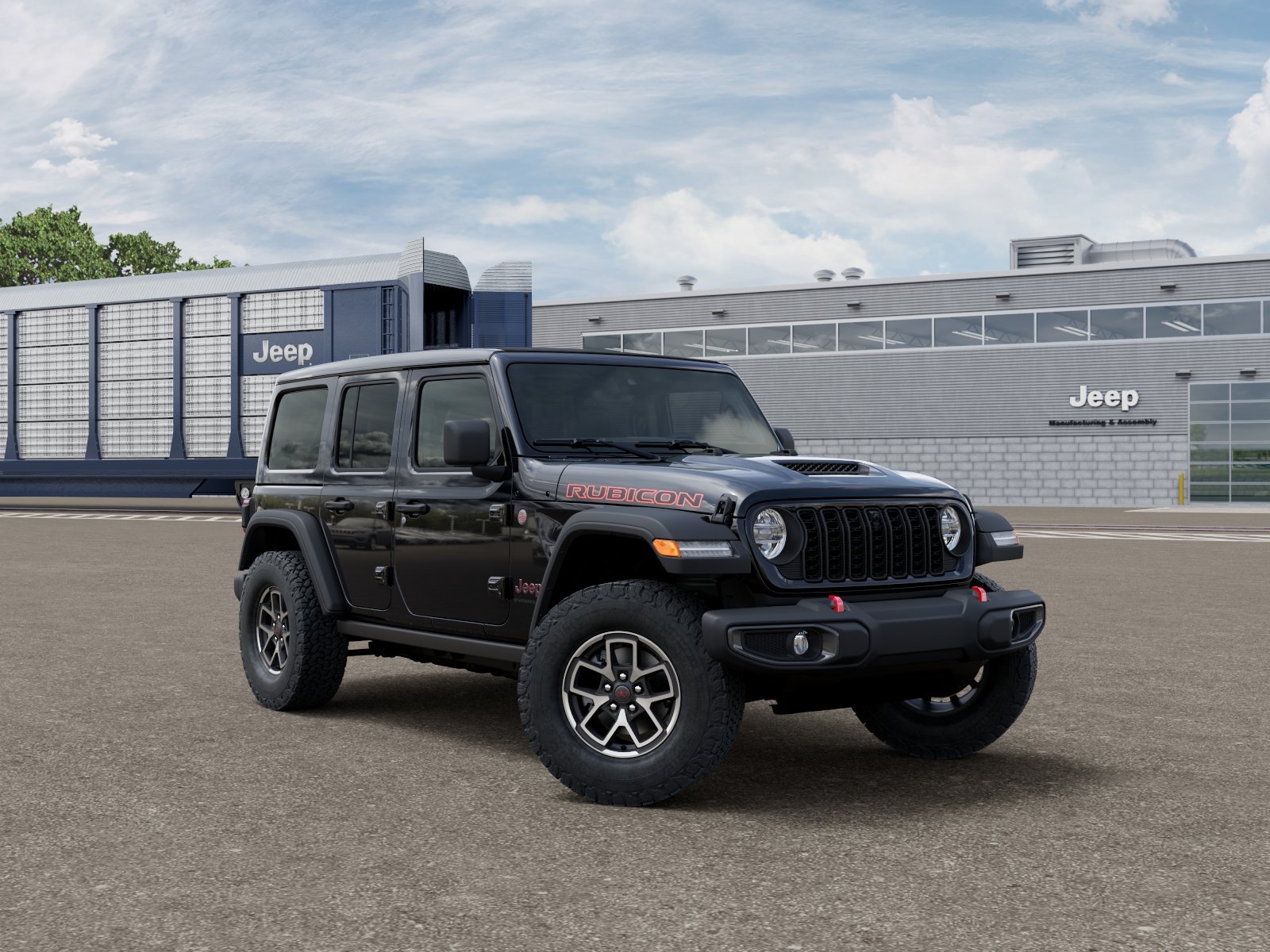 New 2026 Black Clear-Coat Exterior Paint Jeep Rubicon image 3