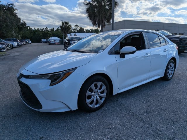 Used 2021 White Toyota LE image 8