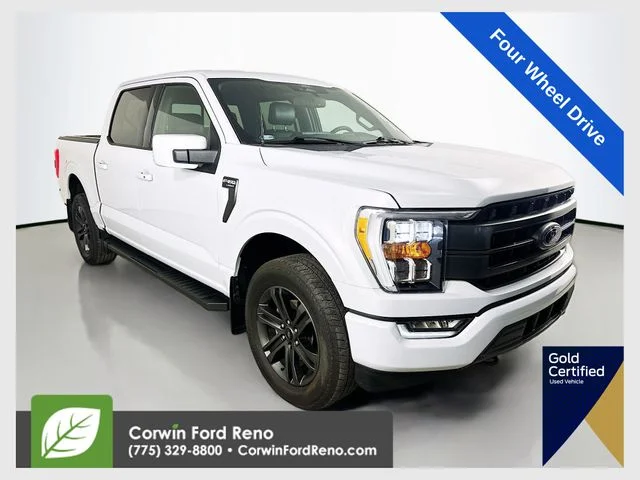 Used 2022 Space White Metallic Ford Lariat image 1