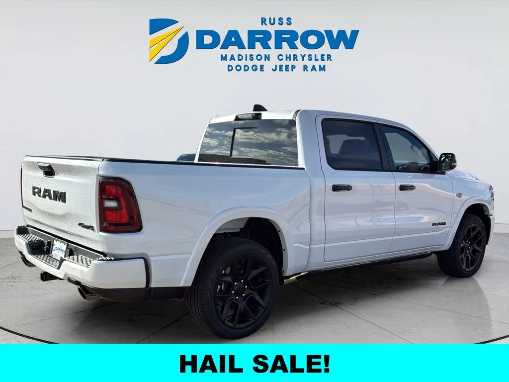 New 2026 Ivory White Tri-Coat Pearl-Coat Exterior Paint RAM Laramie image 5