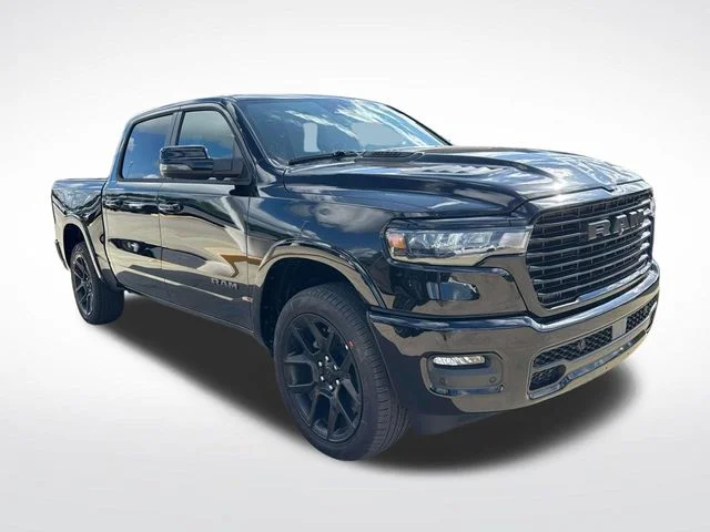 New 2026 Diamond Black Crystal Pearl-Coat Exterior Paint RAM Laramie image 1