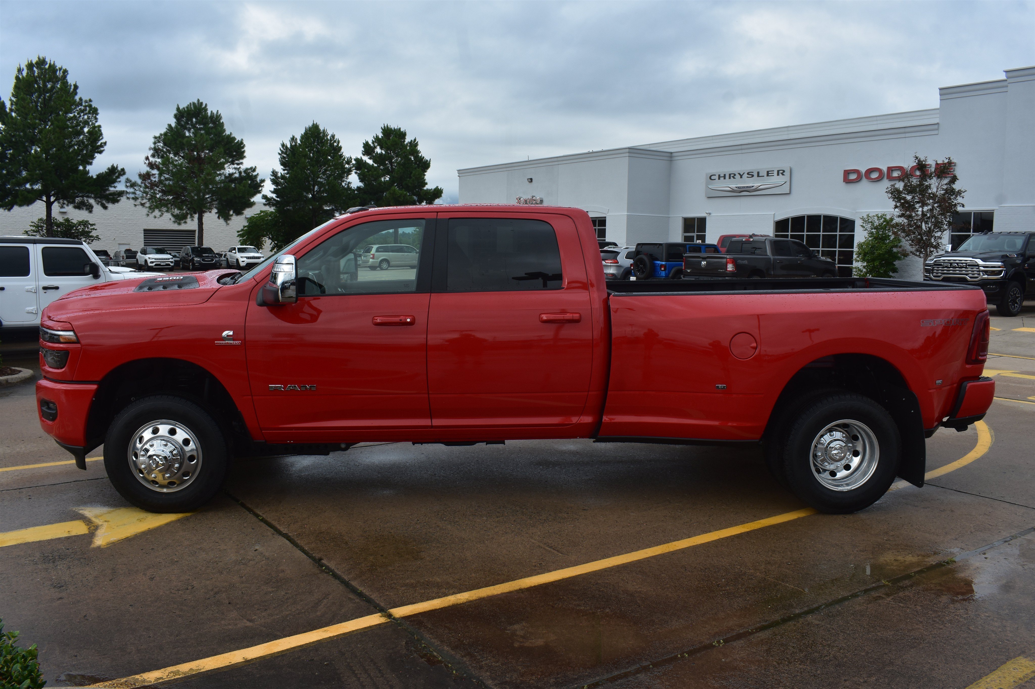 New 2026 Flame Red Clear-Coat Exterior Paint RAM Laramie image 10