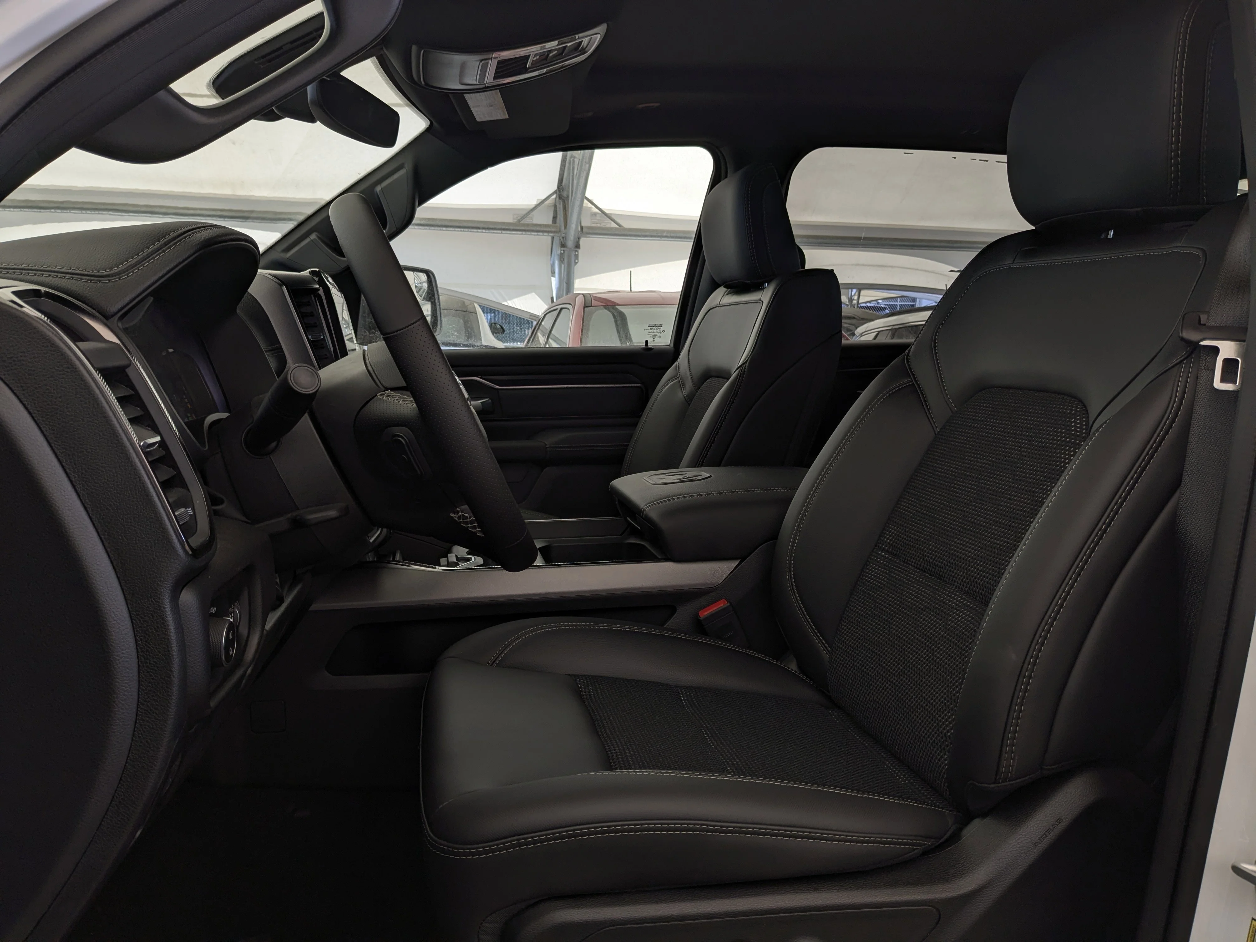 New 2026 White RAM Sport - - Pkg 21L - Pano Sunroof - Sport Hood - Trailer Brake Ctrl & More image 15