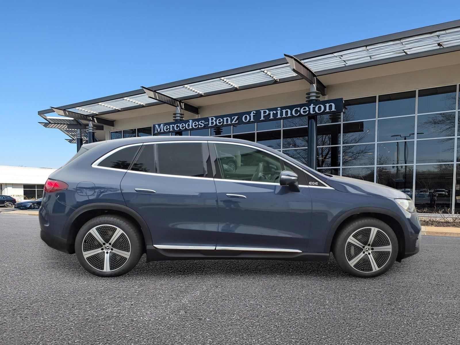 Certified 2023 Mercedes-Benz EQE SUV Base with VIN 4JGGM1CB2PA010910 for sale in Lawrence Township, NJ