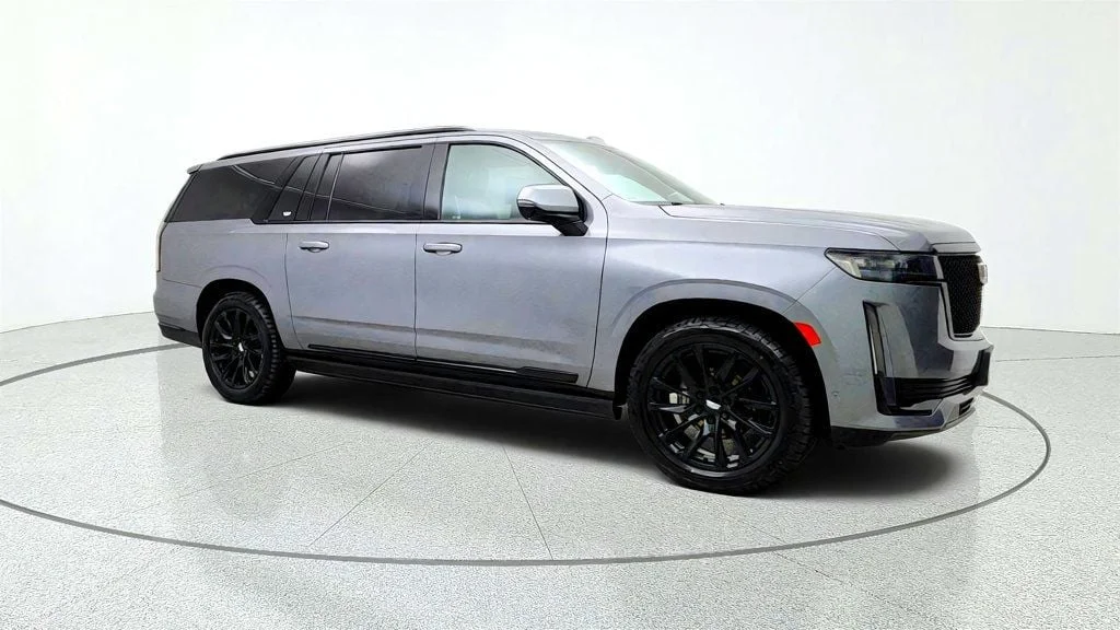 Used 2021 Satin Steel Metallic Cadillac 4WD 4dr Sport Platinum w/ Super Cruise & Night Vision image 3