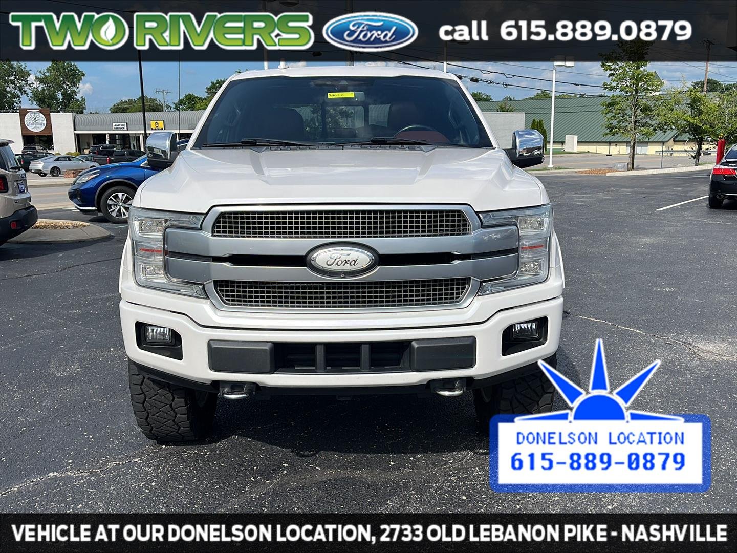 Used 2018 White Platinum Tri-Coat Metallic Ford Platinum image 3