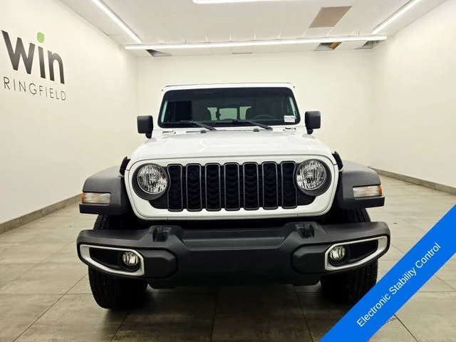 Used 2024 Bright White Clearcoat Jeep Sport image 7
