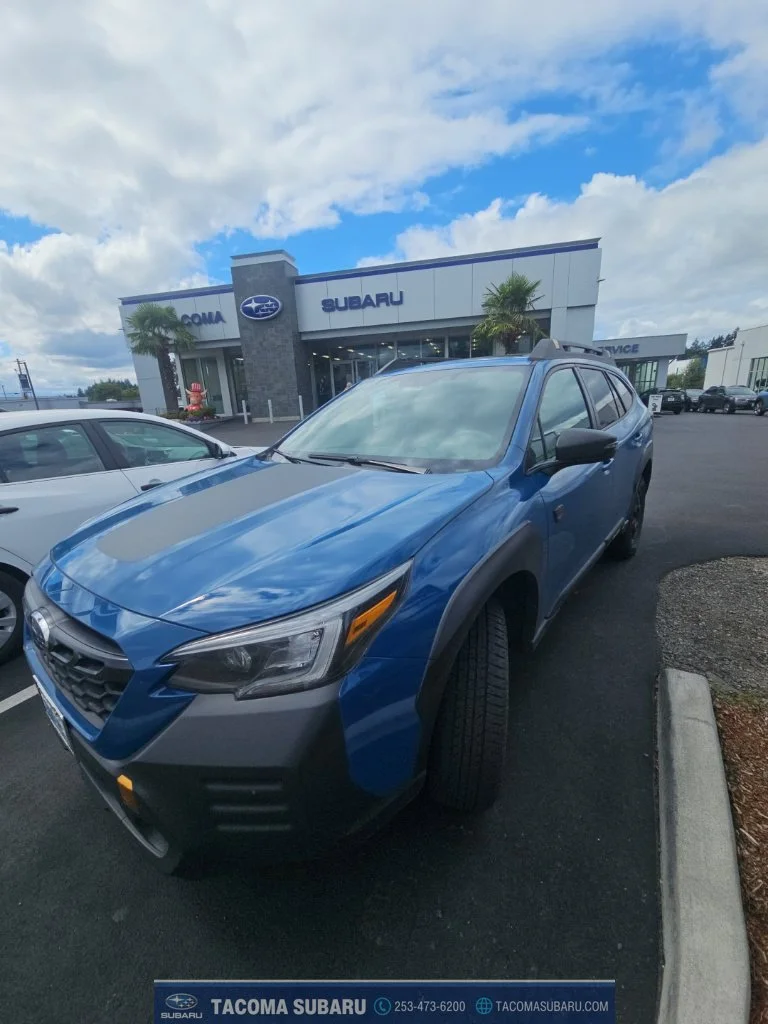 Used 2023 Blue Subaru Wilderness image 1
