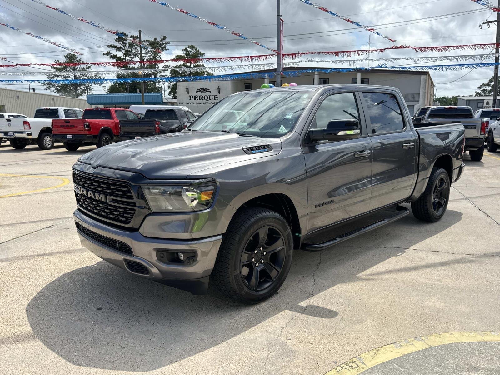 Used 2022 Granite Crystal Metallic Clearcoat Ram Big Horn image 3