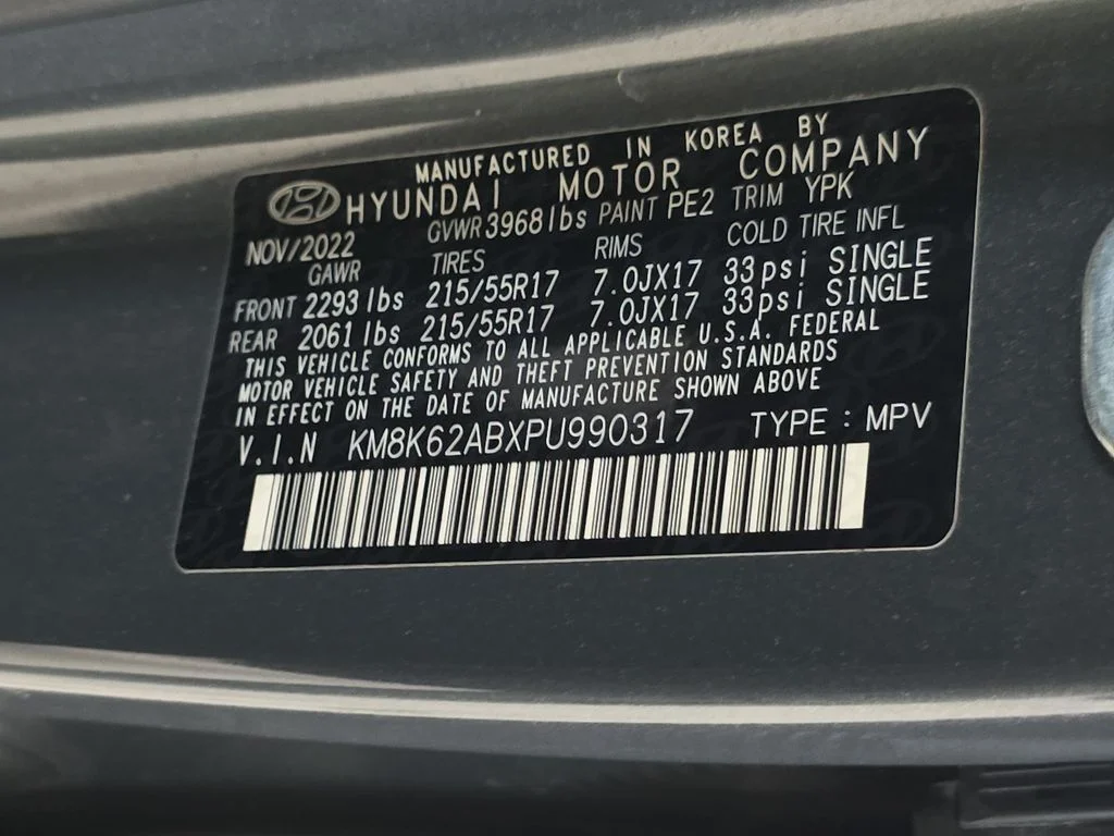 Used 2023 Ecotronic Gray Hyundai SEL image 32