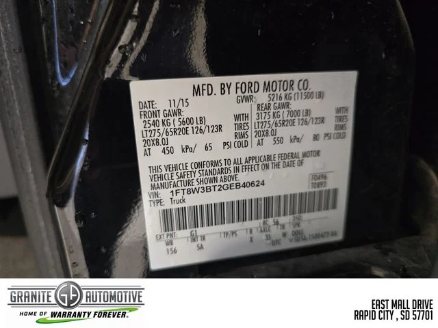 Used 2016 Black Ford Lariat image 29