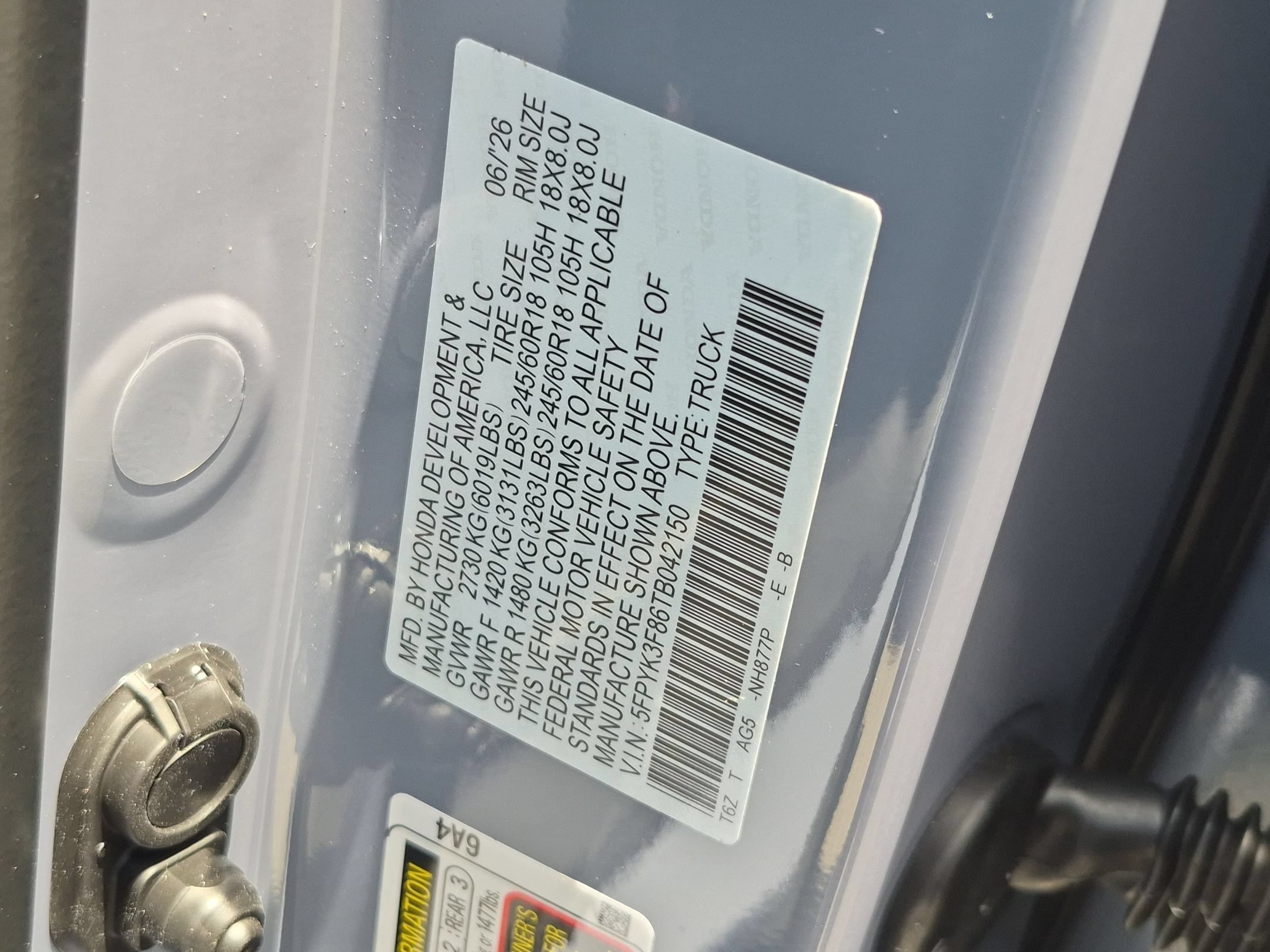 New 2026 Sonic Gray Pearl Honda Black Edition image 16