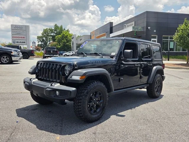 Used 2022 Black Jeep Unlimited Willys image 3