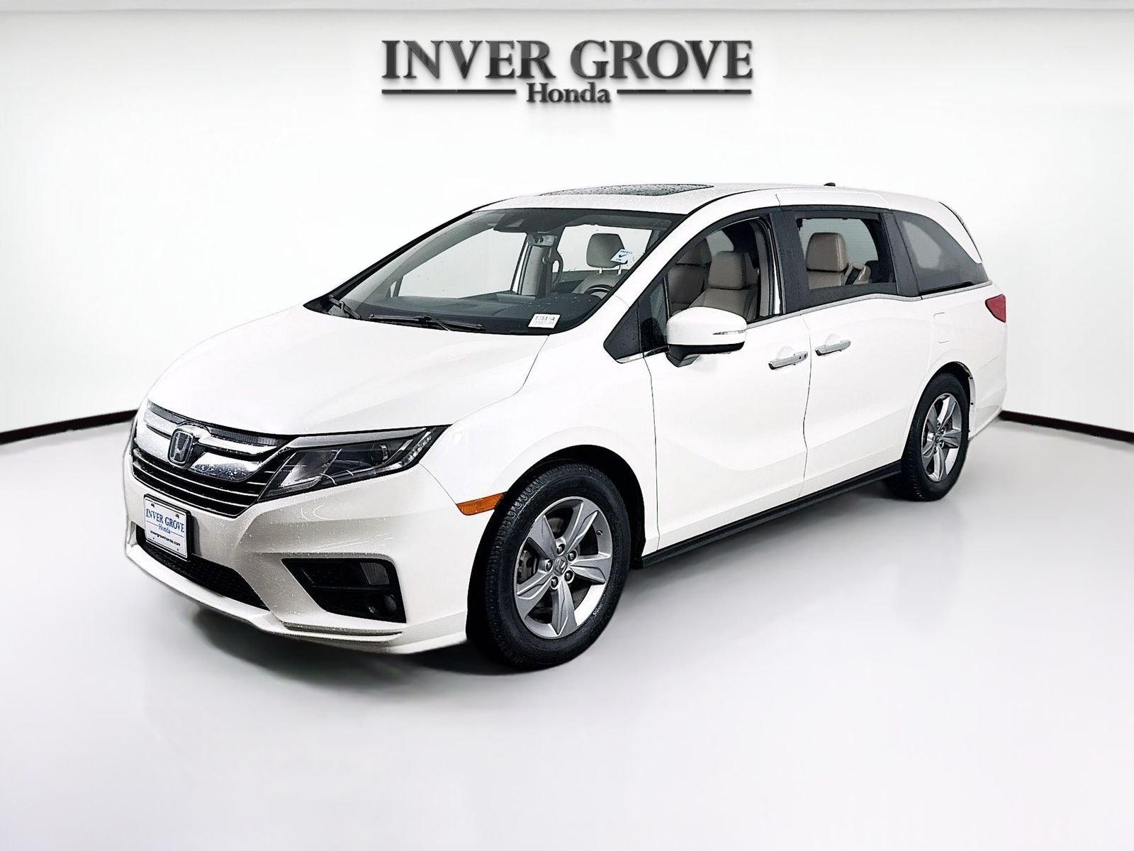 Used 2019 White Diamond Pearl Honda EX-L image 1