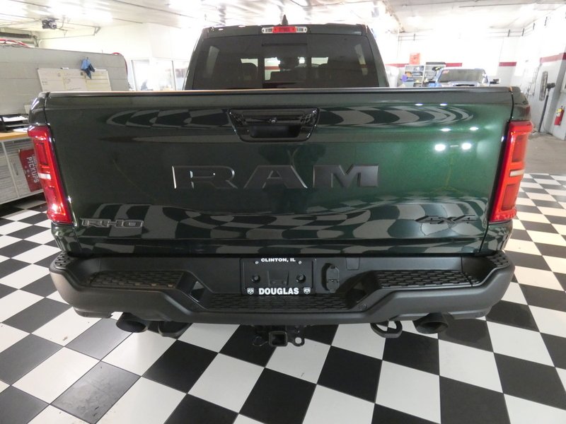 New 2026 Serrano-Green Metallic Exterior Paint RAM RHO 4x4 Crew Cab 5