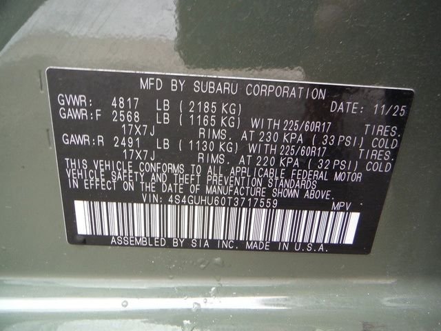 Certified Used 2026 Green Subaru Wilderness image 52