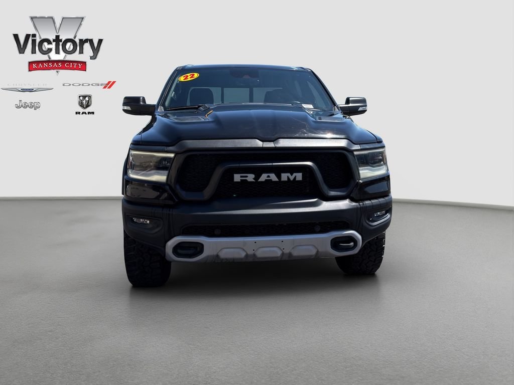 Used 2022 RAM Ram 1500 Pickup Rebel with VIN 1C6SRFLT1NN225178 for sale in Kansas City