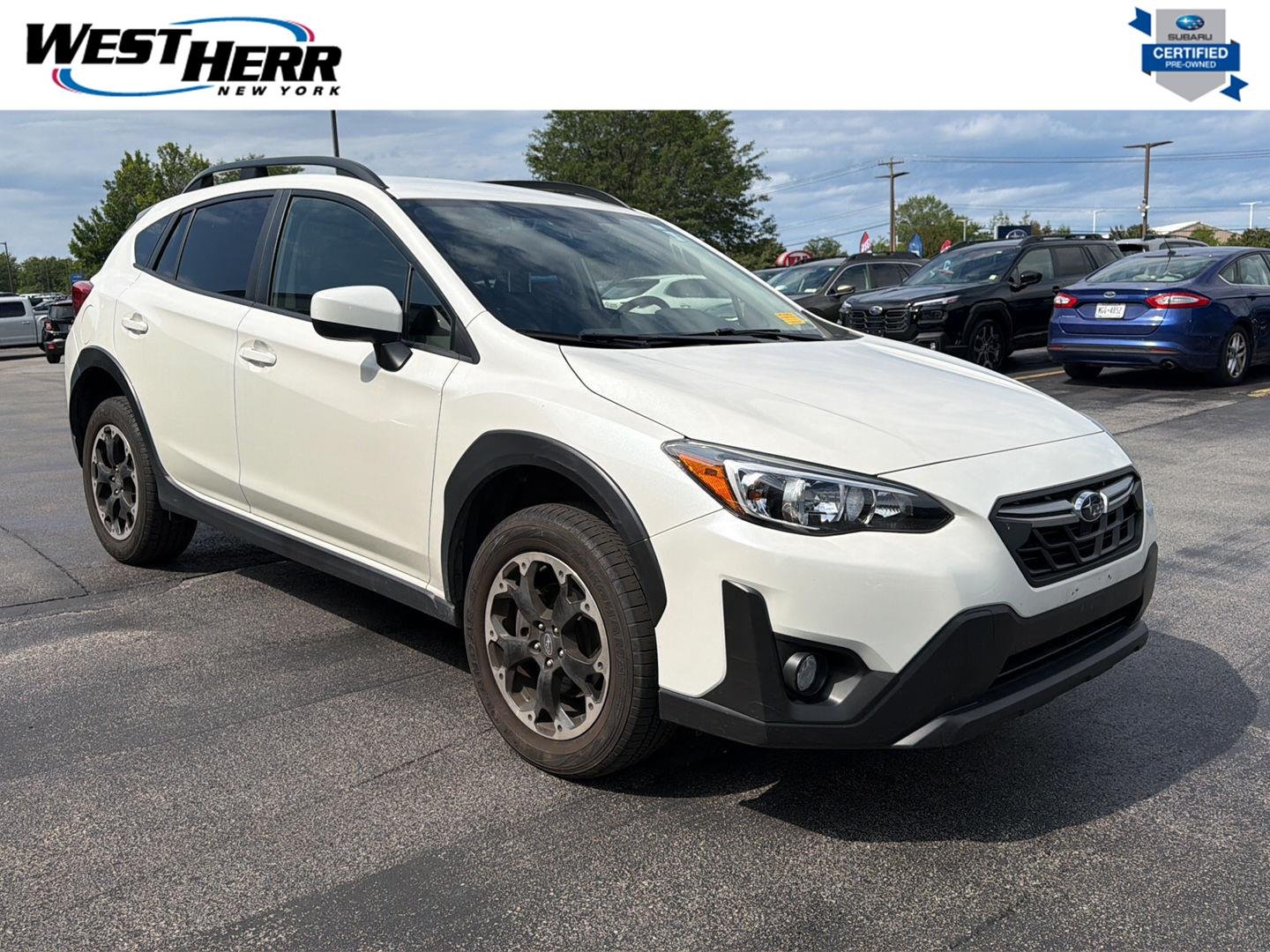 Certified Used 2023 Crystal White Pearl Subaru Premium image 1