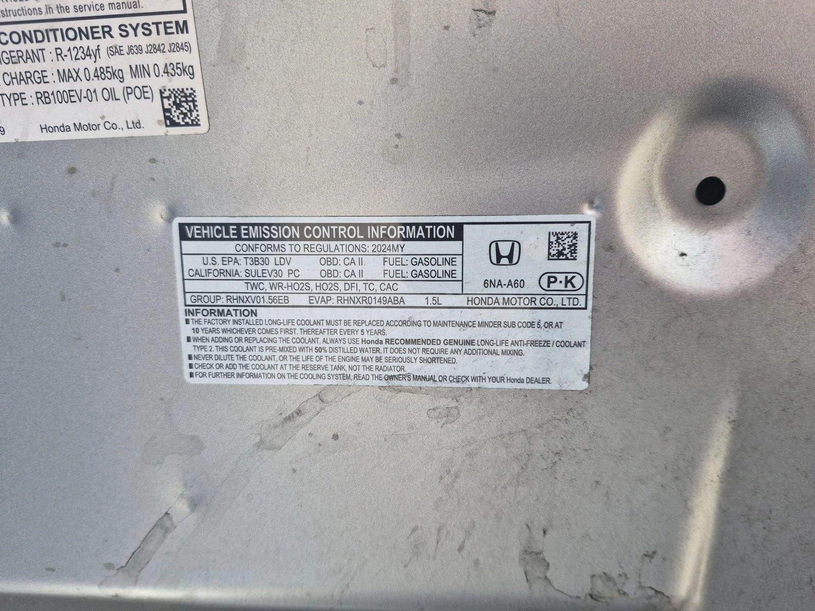 Used 2024 Solar Silver Metallic Honda LX image 16