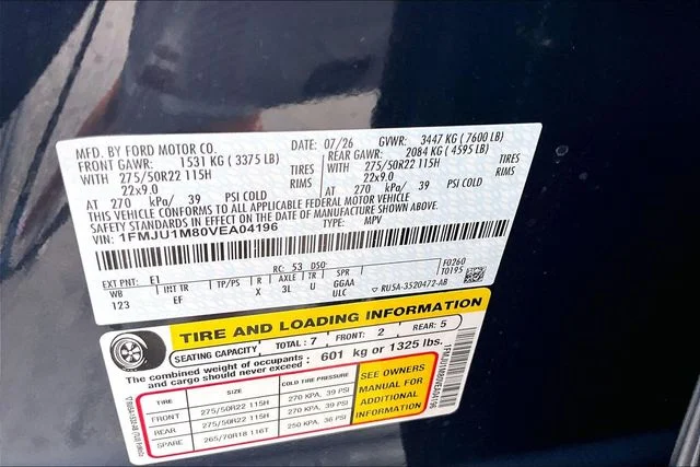 New 2027 Blue Ember Metallic Ford Platinum image 8