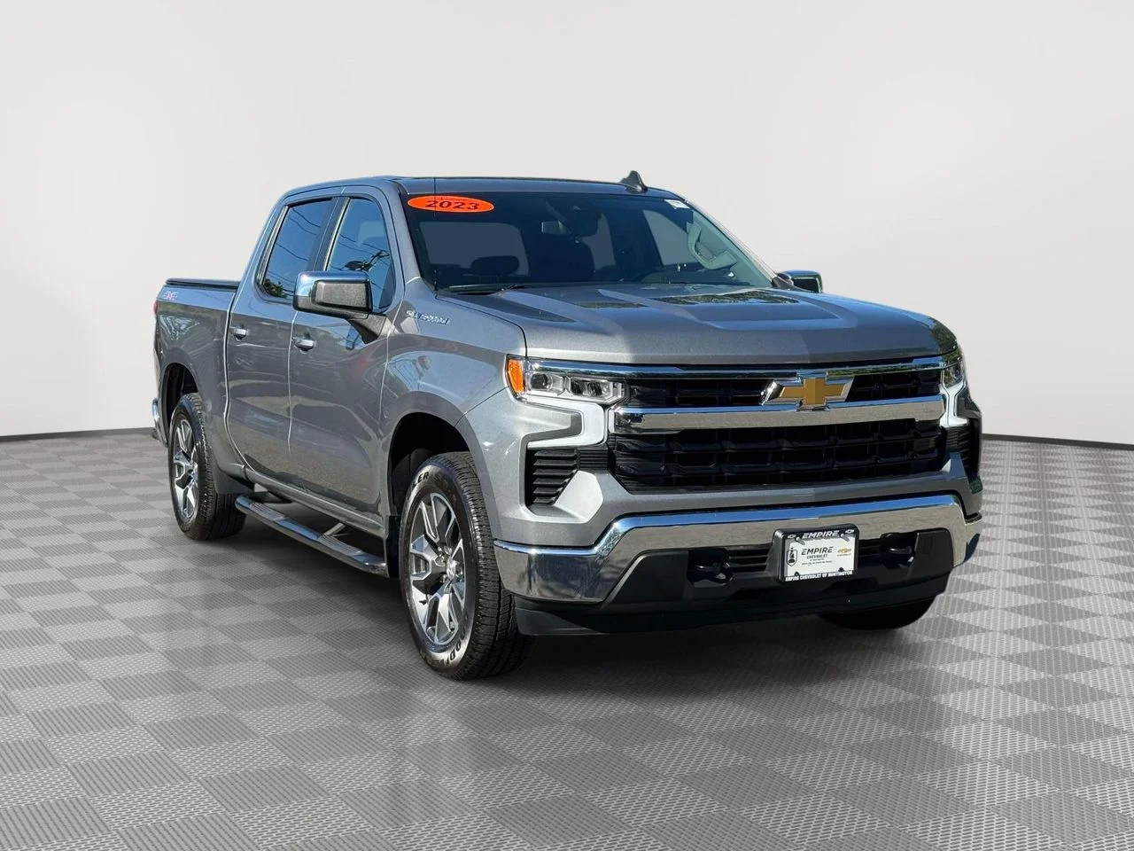 Used 2023 Sterling Gray Metallic Chevrolet 4WD Crew Cab Short Bed LT with 2FL image 1