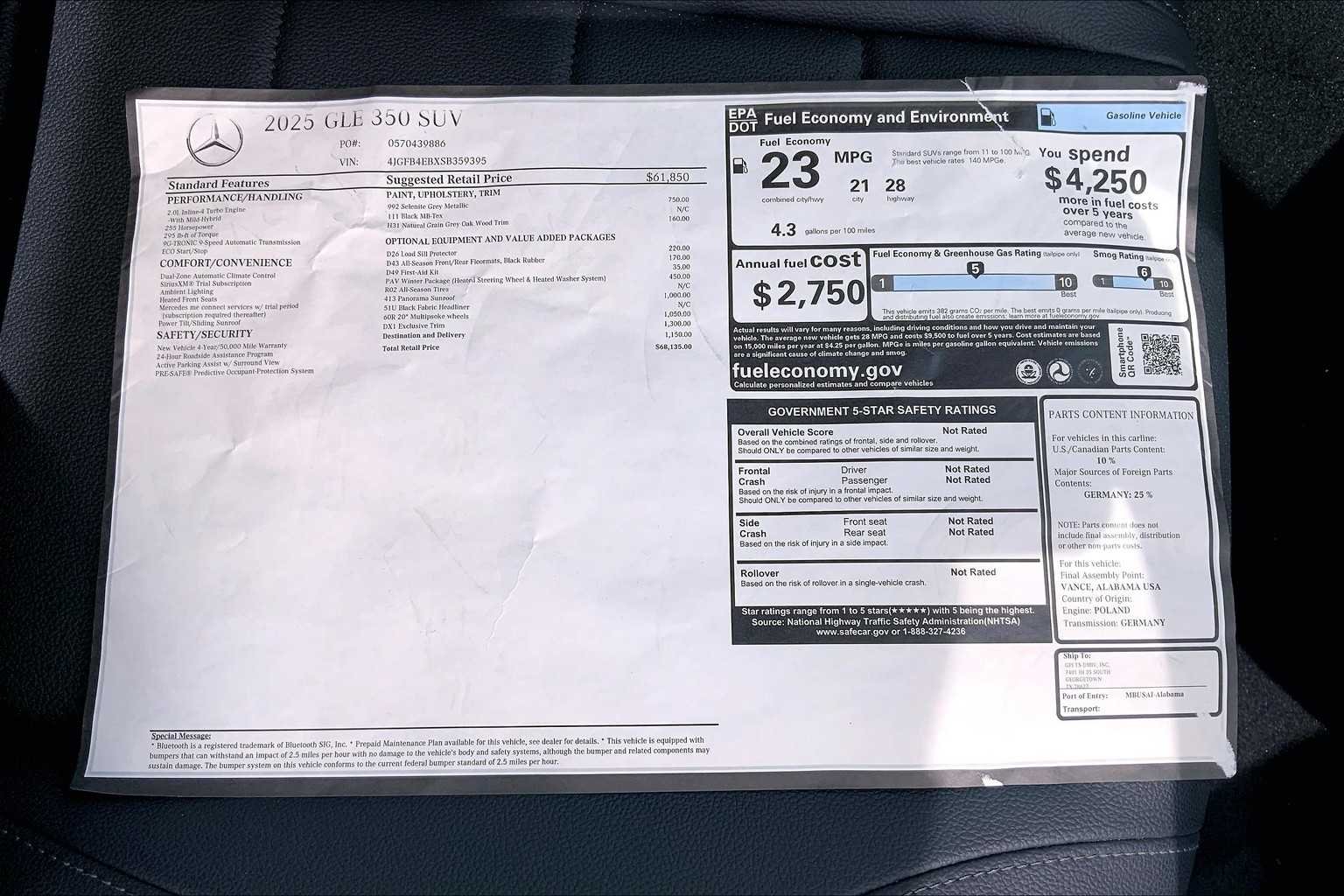 2025 Mercedes-Benz GLE GLE350 - Photo 22