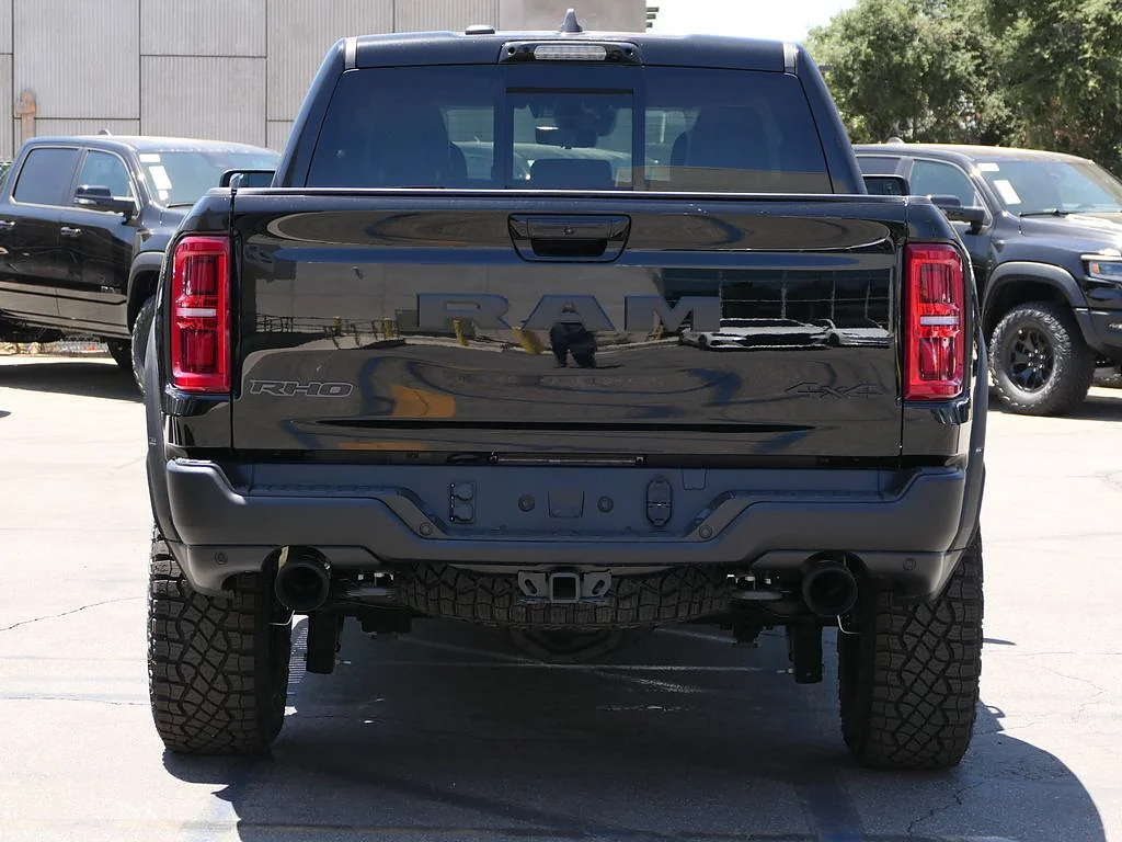 New 2026 Diamond Black Crystal Pearl Coat RAM RHO Crew Cab 4x4 5