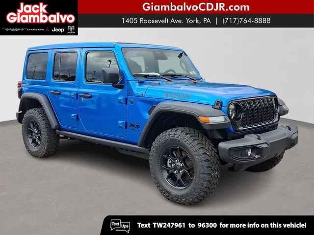 New 2026 Blue Jeep Willys image 1