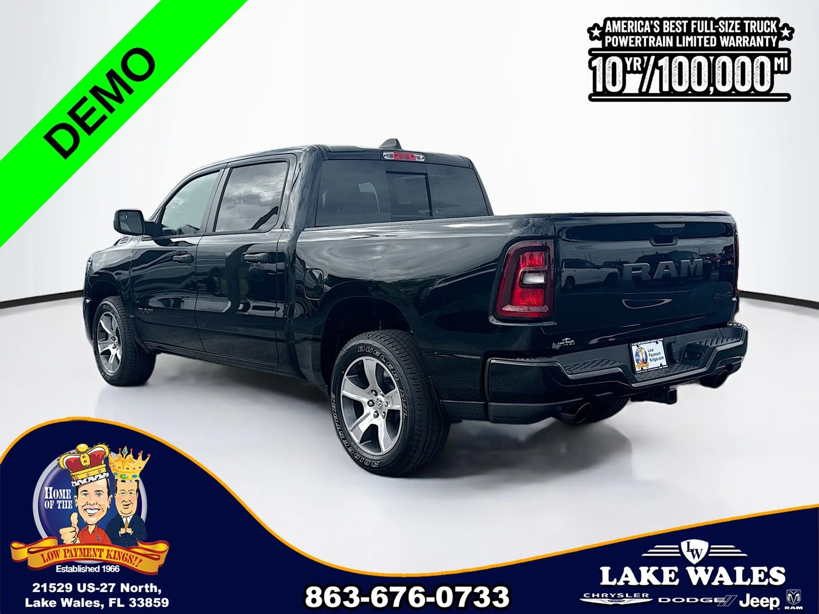 New 2026 Diamond Black Crystal Pearl-Coat Exterior Paint RAM  image 4