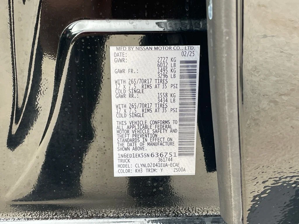Certified Used 2025 Black Nissan PRO-4X image 30