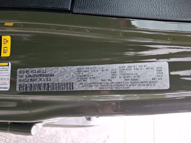Used 2021 Green Jeep Unlimited Rubicon image 27