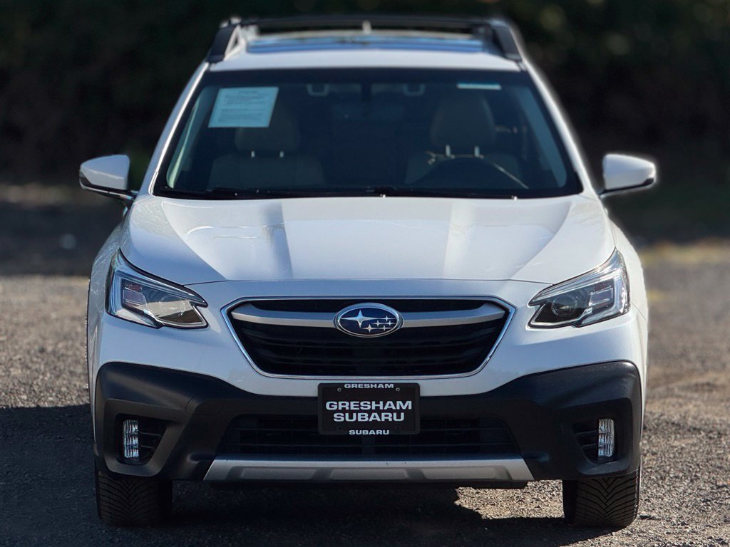 Used 2021 Crystal White Pearl Subaru Limited image 1
