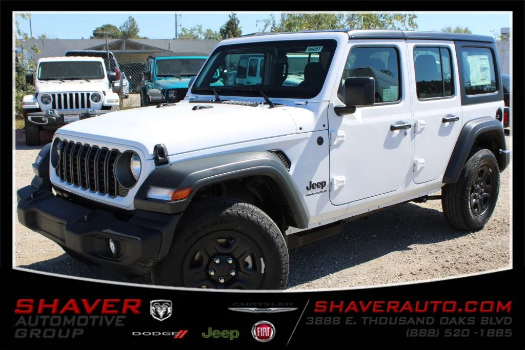 New 2026 Bright White Clear-Coat Exterior Paint Jeep Sport image 1
